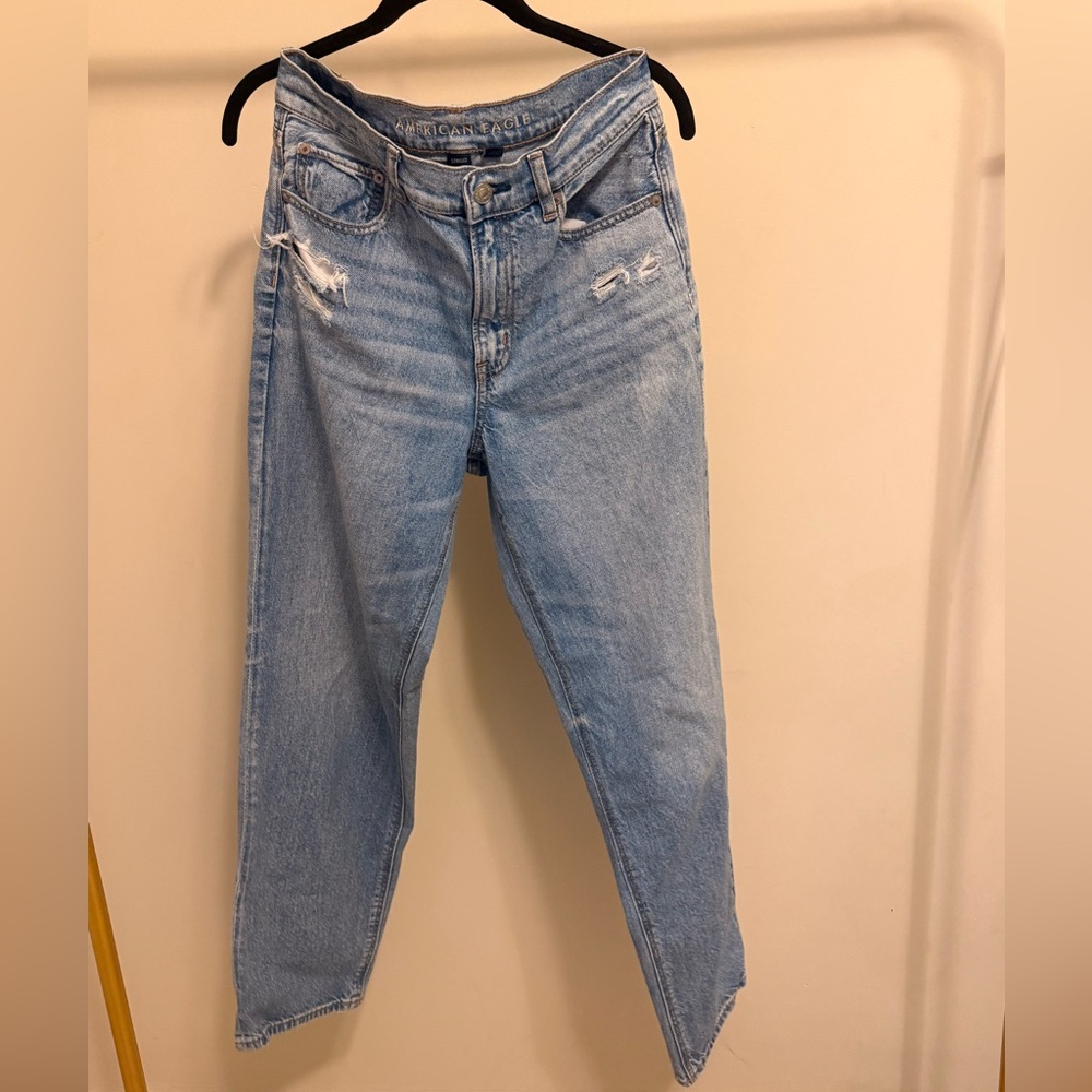 American Eagle Outfitters Light Blue Straight Leg Jeans